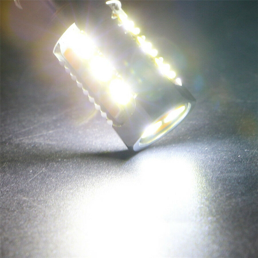 2Pcs Switchback 22LEDs Bulbs 1157/BAY15D SMD Amber Turn Signal /White DRL Light