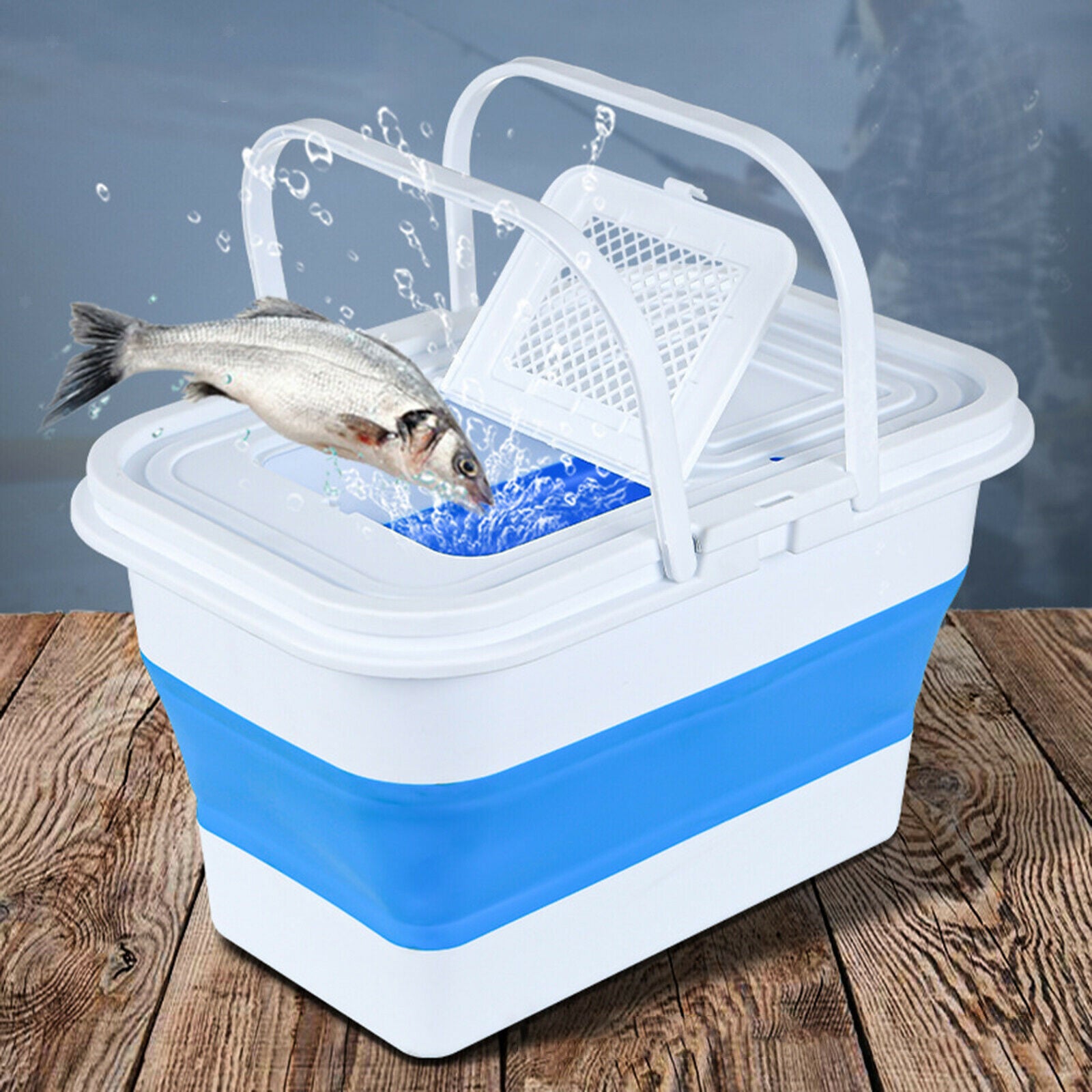 Portable Washing Bucket Carrier Pail for Outdoor Car Wash Cleaning Supplies
