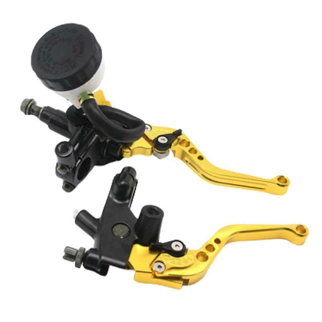 2x 7/8'' Brake Clutch Master Cylinder Lever Kit Replacement Set New Golden
