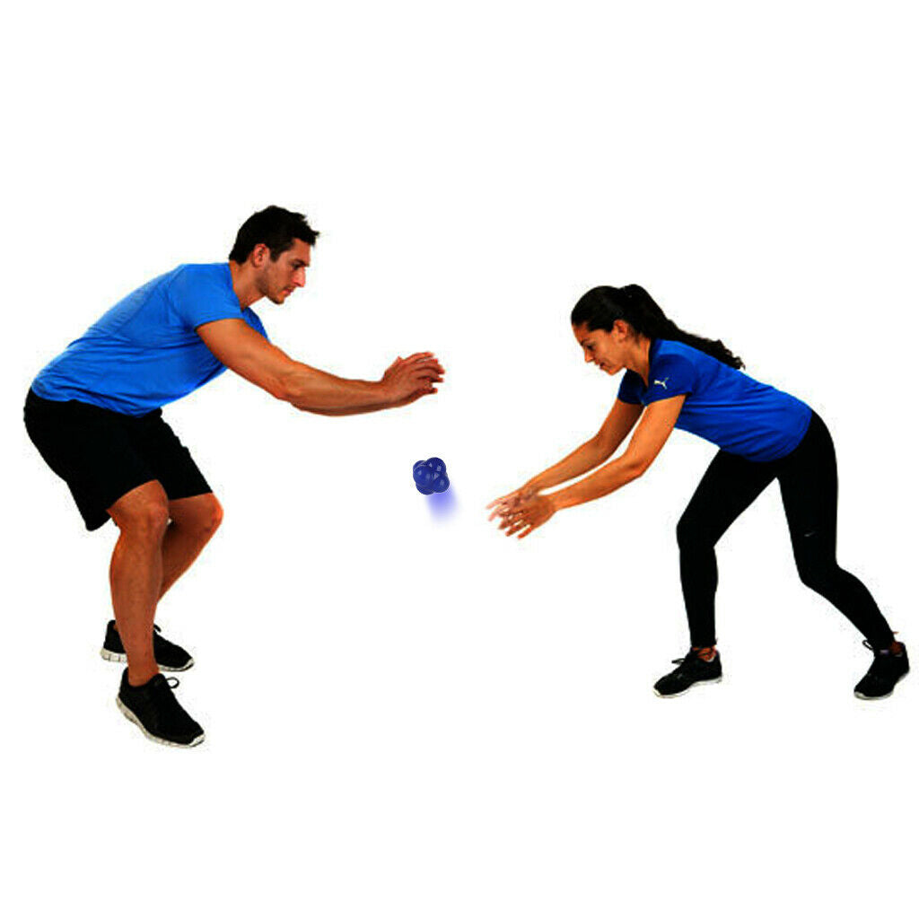 Blue Silicone Reaction Ball - Soccer / Baseball / Softball Trainer for Improve