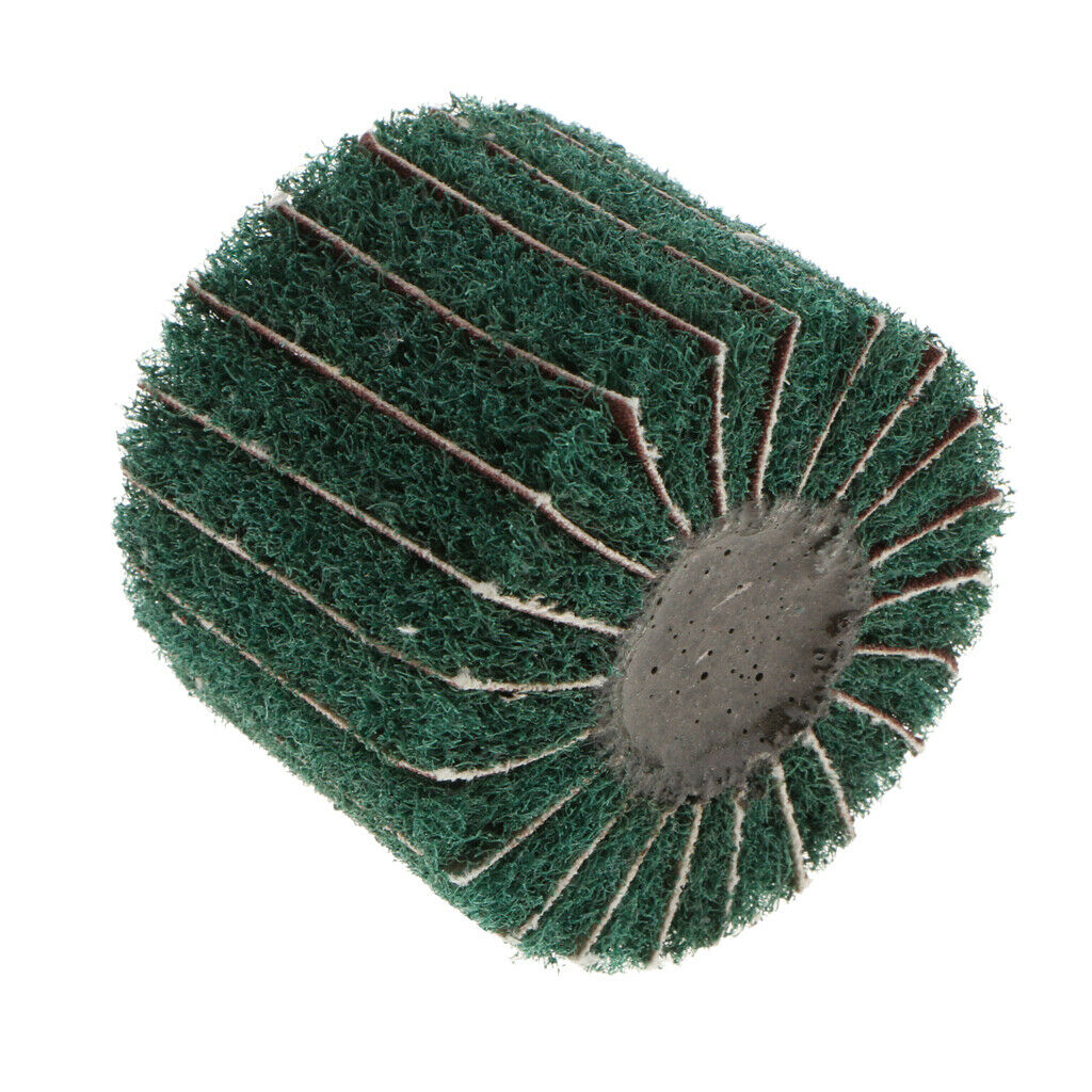 60×50mm Nylon Fiber Polishing Wheel Buffing Pad Grinding Head w/ Grit Green