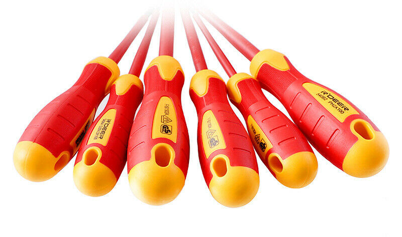 7pcs Insulated Screw Set Phillips FlatBlade Screwdriver Household Multi-Function