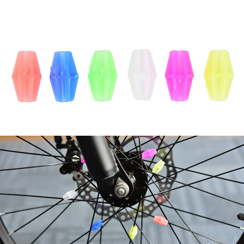36Pcs Plastic Multi-color Bike Cycle Wheel Spokes Beads Kids Bike Cycling Dec Tt