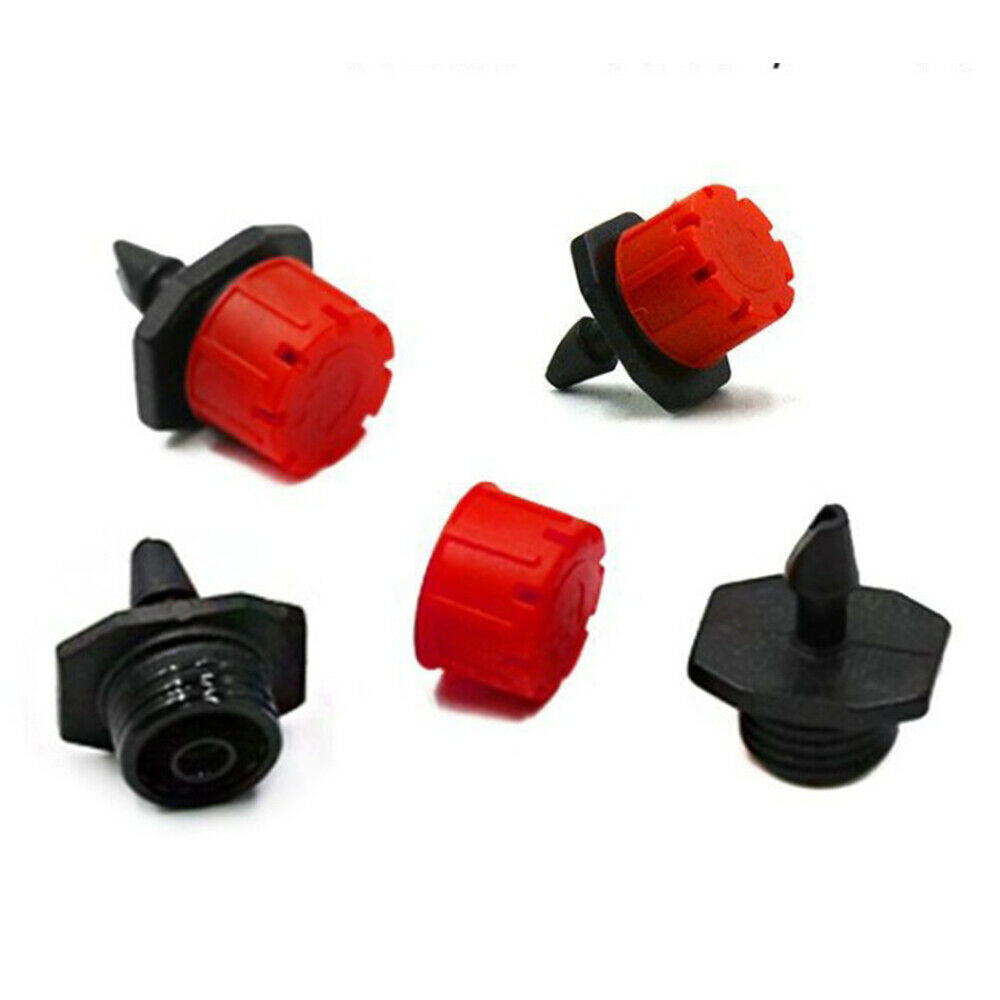 50Pcs Adjustable Garden Irrigation Mist Micro Flow Dripper Water Hose Drip Head