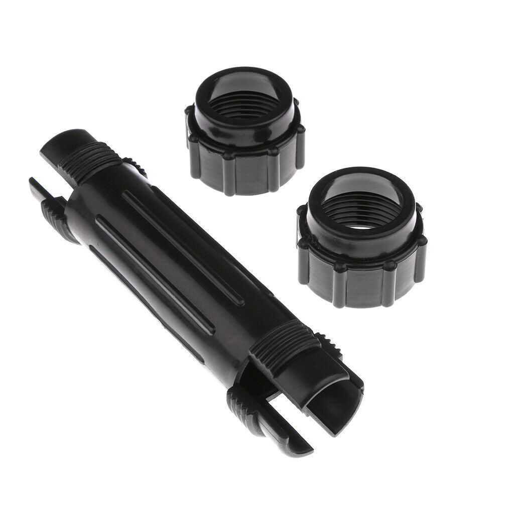 2 Pieces Screwed Joints For Kayak Canoe Inflatable Boat Paddles Black