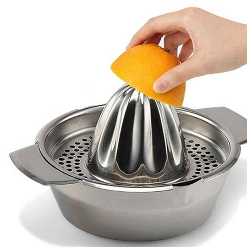Stainless Steel Citrus Orange Juicer Lemon Fruit Hand Squeezer Kitchen Tool BDAU