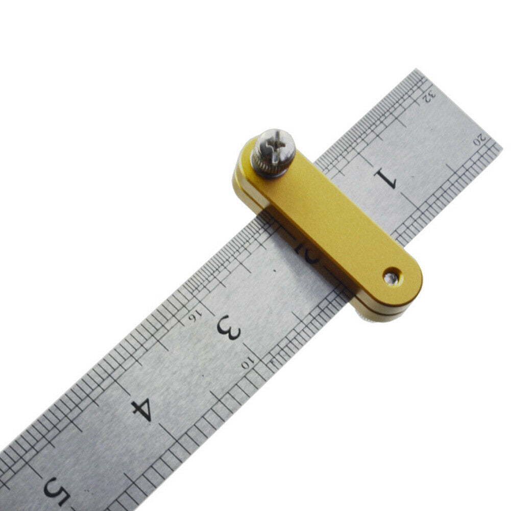 Mark Woodworking Tools Locator Straightedge Accurate Steel Rule Scribe Scraper