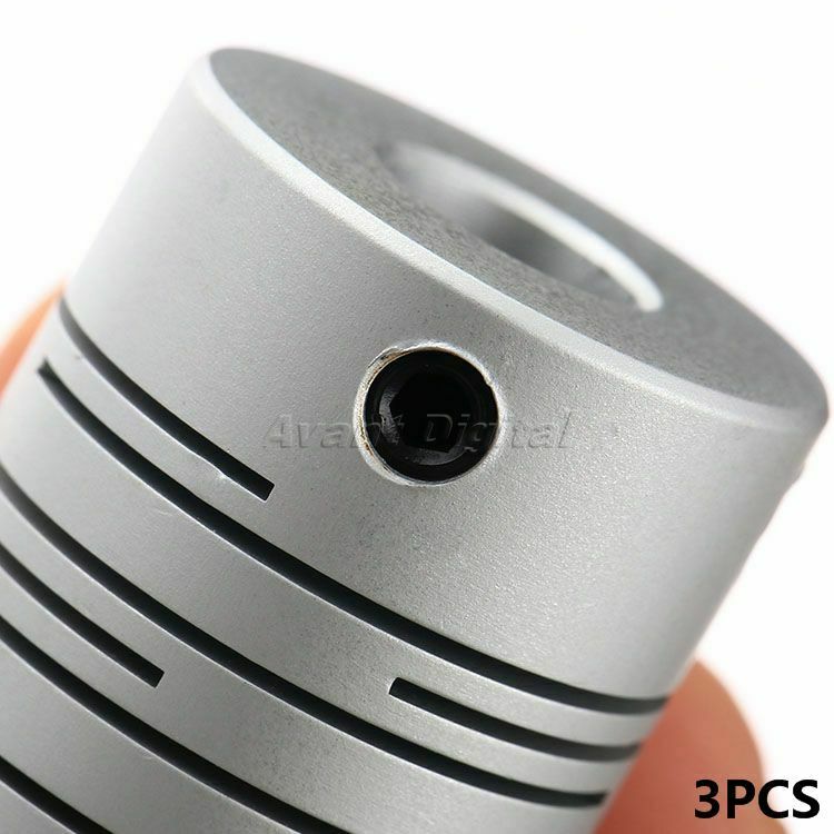 3Pcs 5X8mm CNC Motor Jaw Shaft Coupler Coupling Stepper Coupler Flexible Clutch