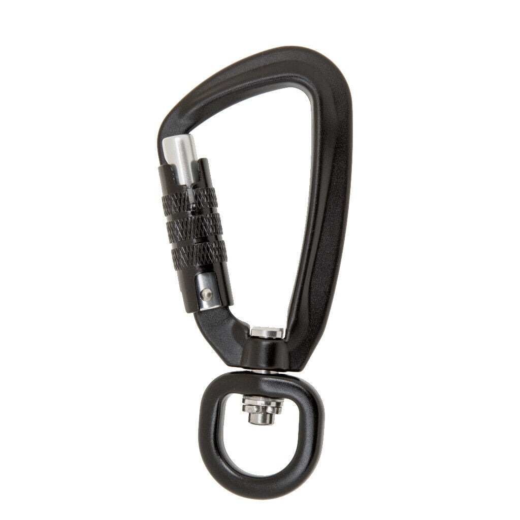 500KG Auto Locking Carabiner Rotating Ring Outdoor Keychain Hook tool