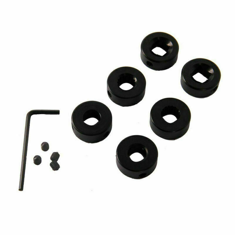 Car Auto Window Winder Kit Crank Door Glass Handle Aluminium Black 2Pc Universal