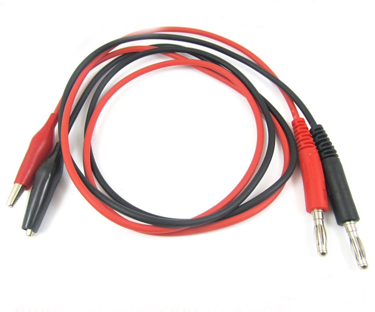 10sets High-quality Test Cable Banana plug Male to Alligator Clip 0.8M Red/Black