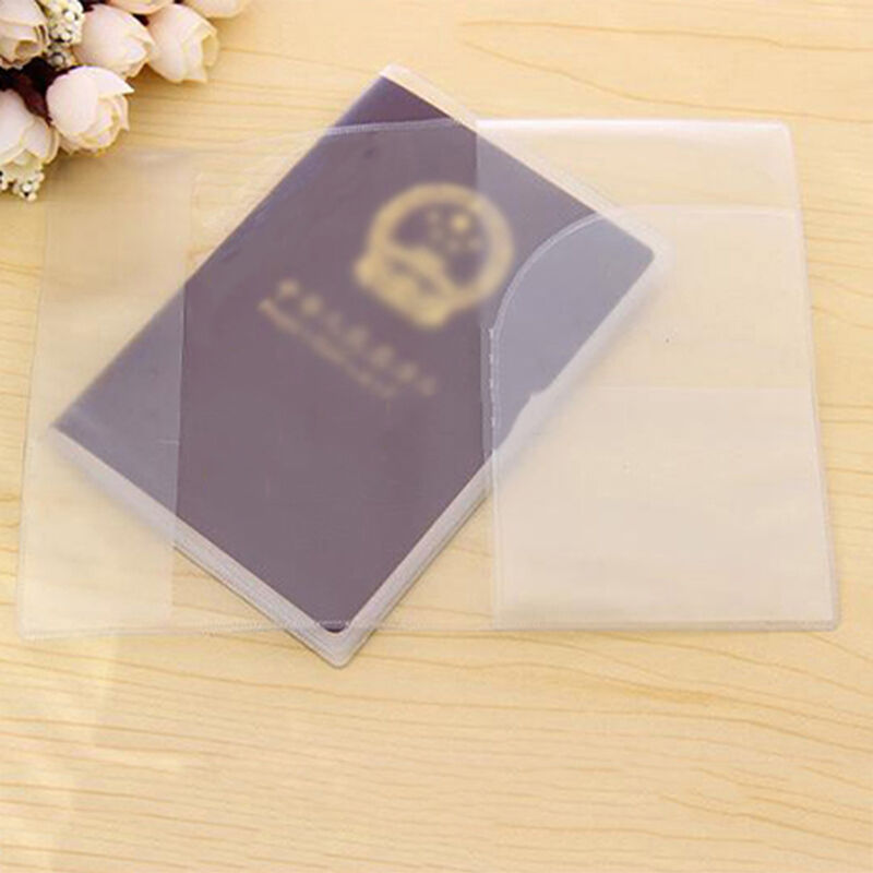 Transparent Passport Cover Holder Case Organizer ID Card Protector Travel .l8