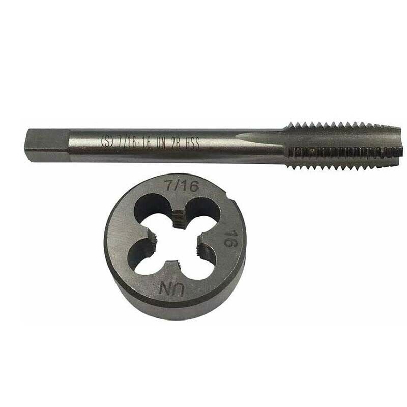 7/16-16UN HSS Tap And Die,UN Machine Thread Tap + UN Round Thread Die Right Hand
