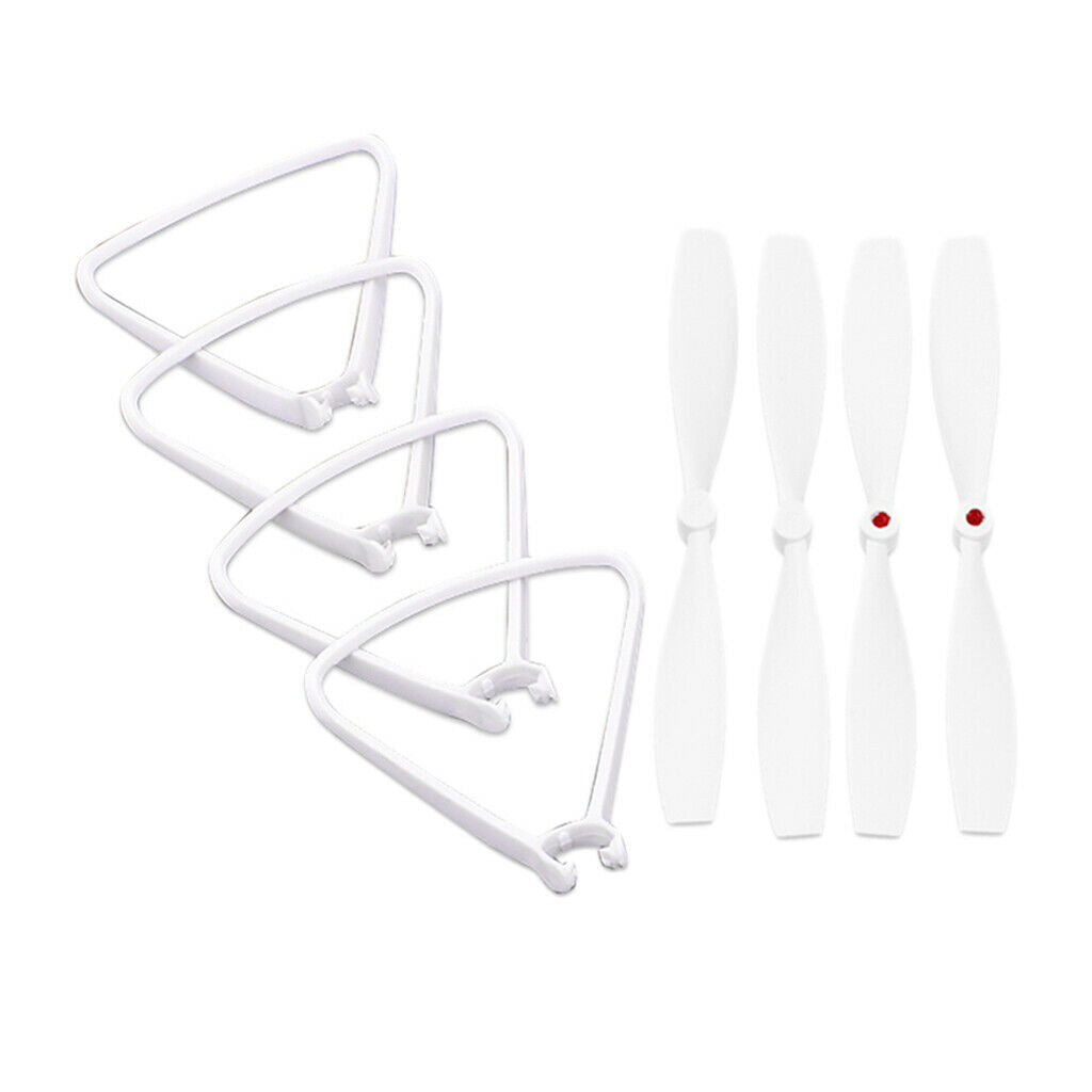 Propellers Props Guard and Propeller For  MITU Drone Accessories White