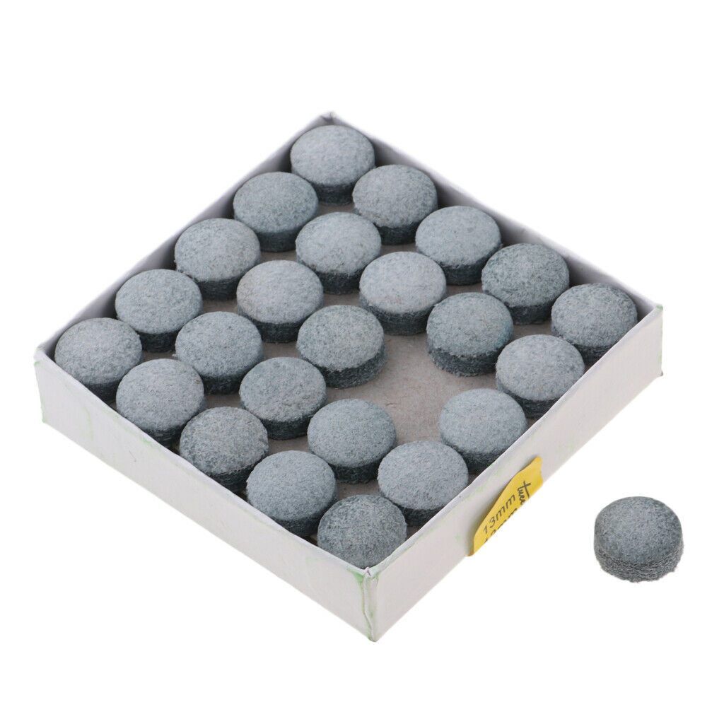 50pc / Box   Billiard   Snooker   Pool   Leather   Cue   Tip   Replacement