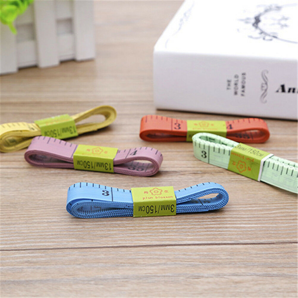 6Pcs 60" 150cm Body Measuring Ruler Sewing Cloth Tailor Tape Soft Measure .l8