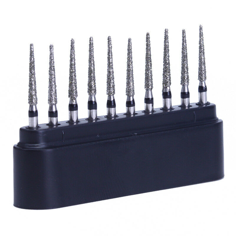 100Kit Dental Diamond Burs TC-11S Taper Cone Tip for High Speed Handpiece AZDENT