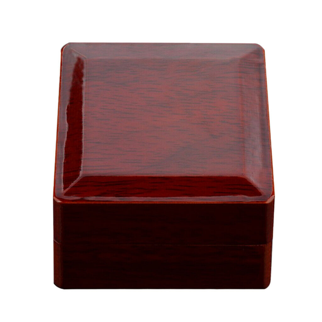 Rosewood Ring Box, Single Ring Solid Wood Marriage Jewelry Storage Case, Gift
