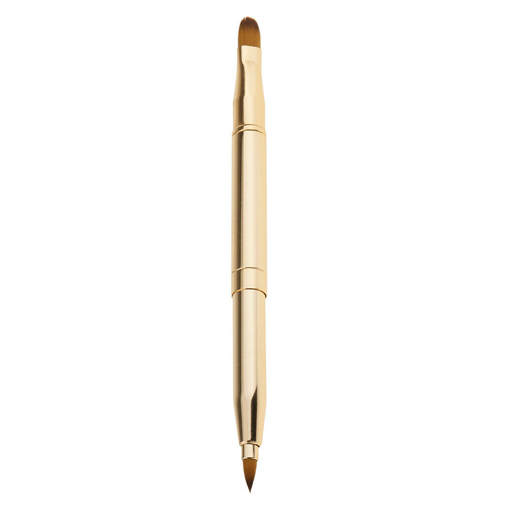 Multi-purpose Makeup Brush 2 in 1 Retractable Lip Brush Eyeshadow Brush