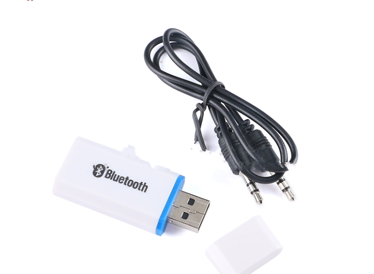 1pcs Audio receiver USB car adapter wired to DIY audio AUX headset can call