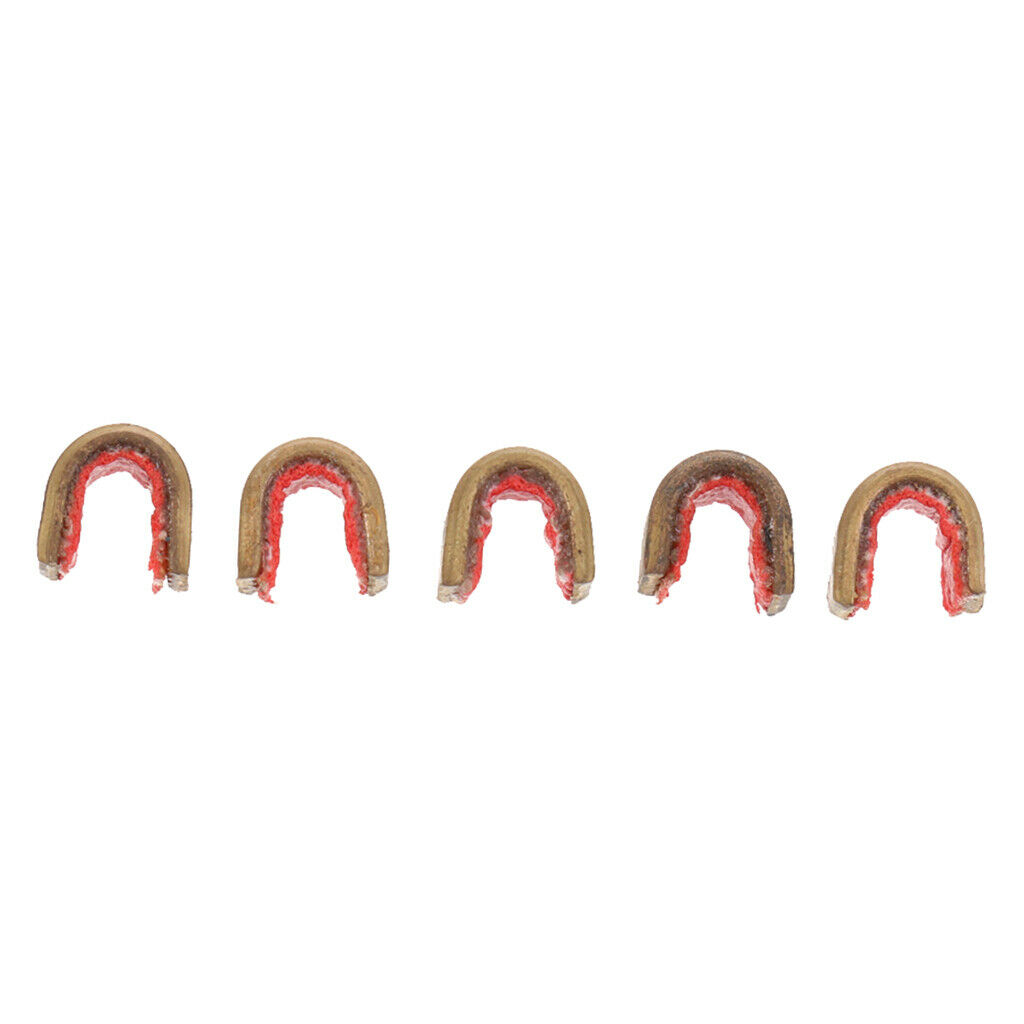 5pcs Archery Bow String Nocking Points Strings Nock Set Brass Buckle Clip for