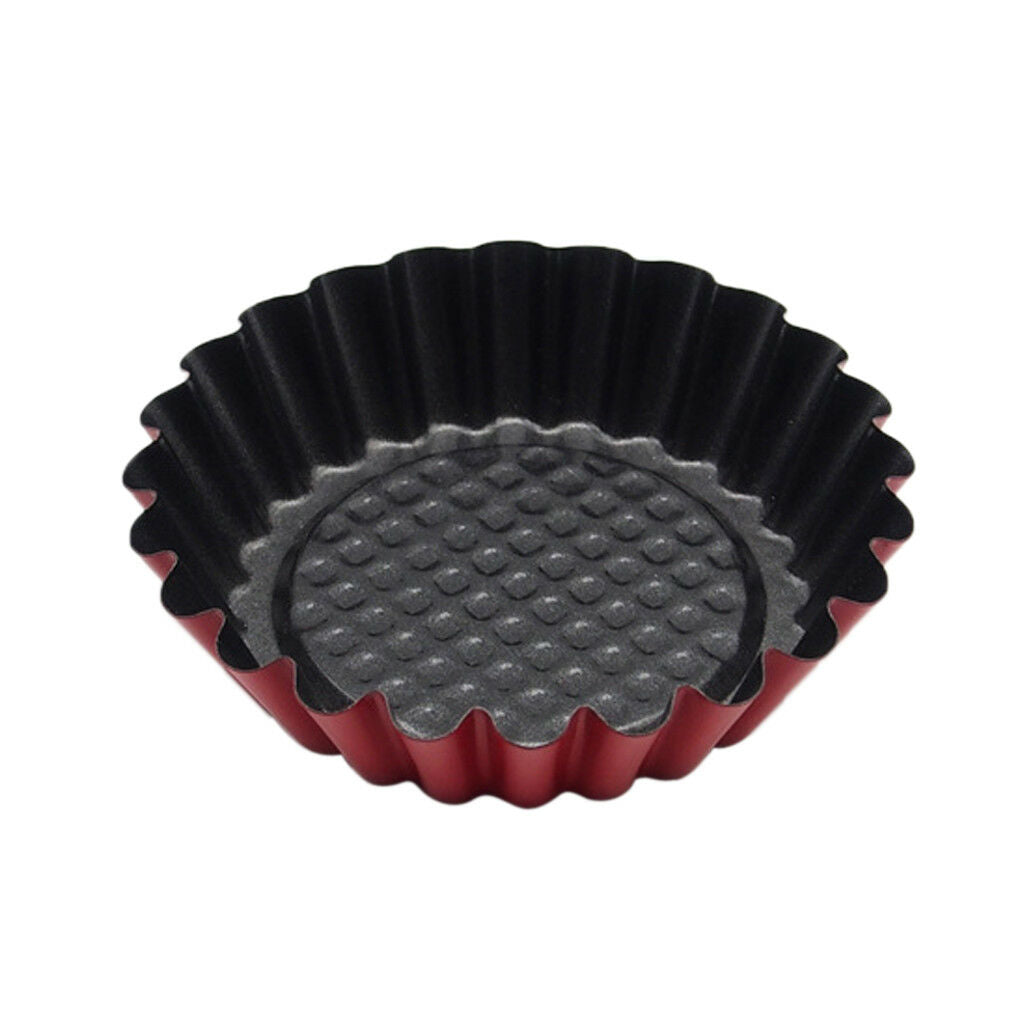 Small Flan Tins Fluted Tart Pastry Baking Tray Quiche Tartlet Mould