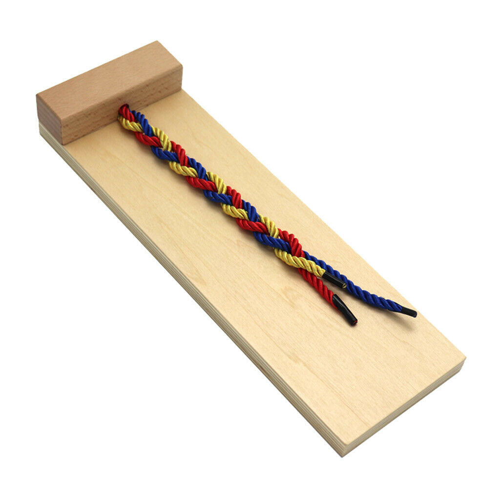 Montessori Wood Weaving Board Learning Practical Skill Hand-eye Coordination