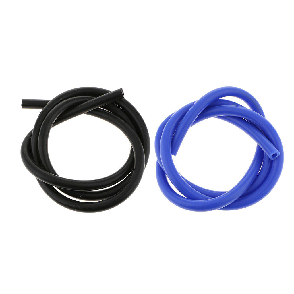 2 Pieces 8mm (5/16inch) Silicone Vacuum Hose 5 ft Blue Air Tube Pipe/Line/Tube