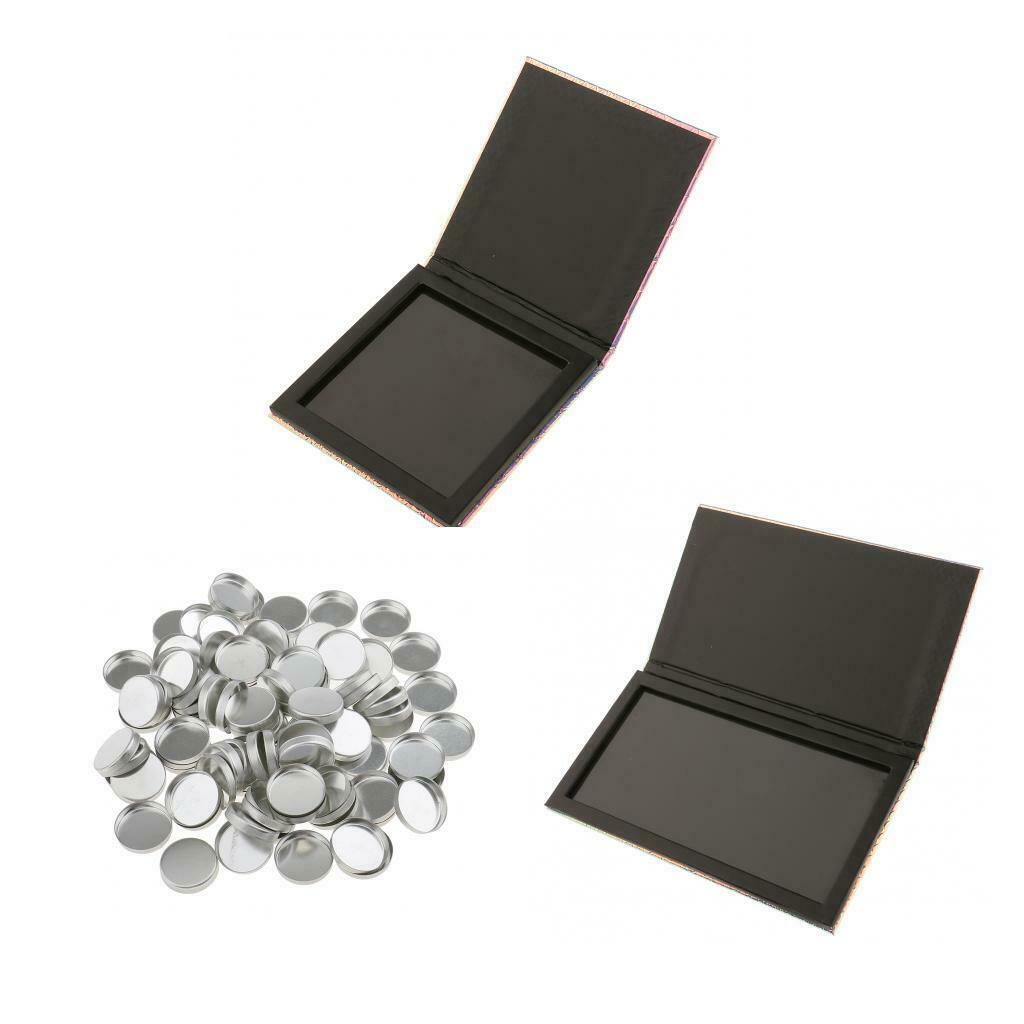 2x Magnetic Makeup Palette Professional Empty Comestic DIY Case Eyeshadow