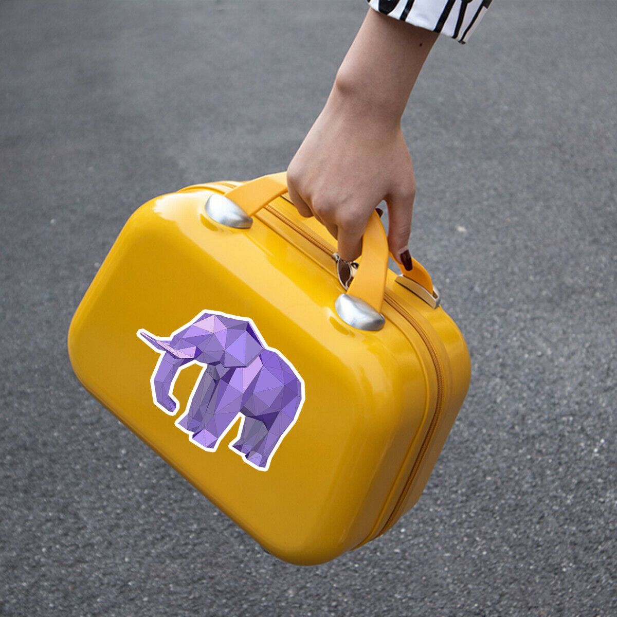 Colourful Elephant Stickers Cartoon Laptop Skateboard Water Bottle Vinyl Decals