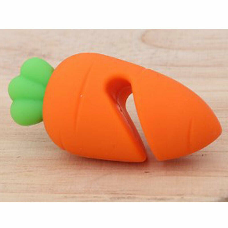 Silicone Carrot Design Spill-Proof Lid Rack Overflow Stoppers Pot Cover L.l8
