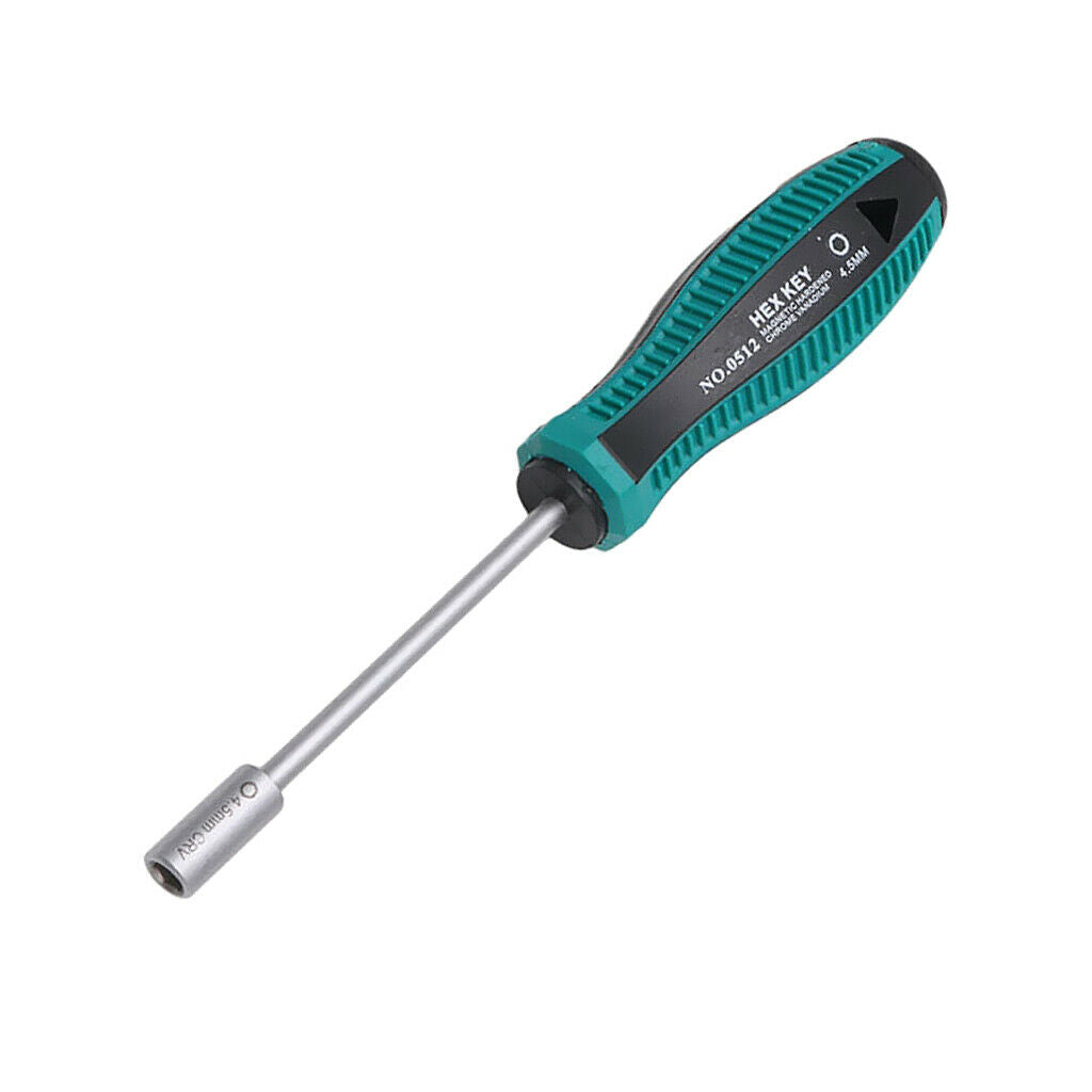 3mm Metal Socket Driver Wrench Screwdriver Hex Nut Key Nutdriver Hand Tool 4.5mm