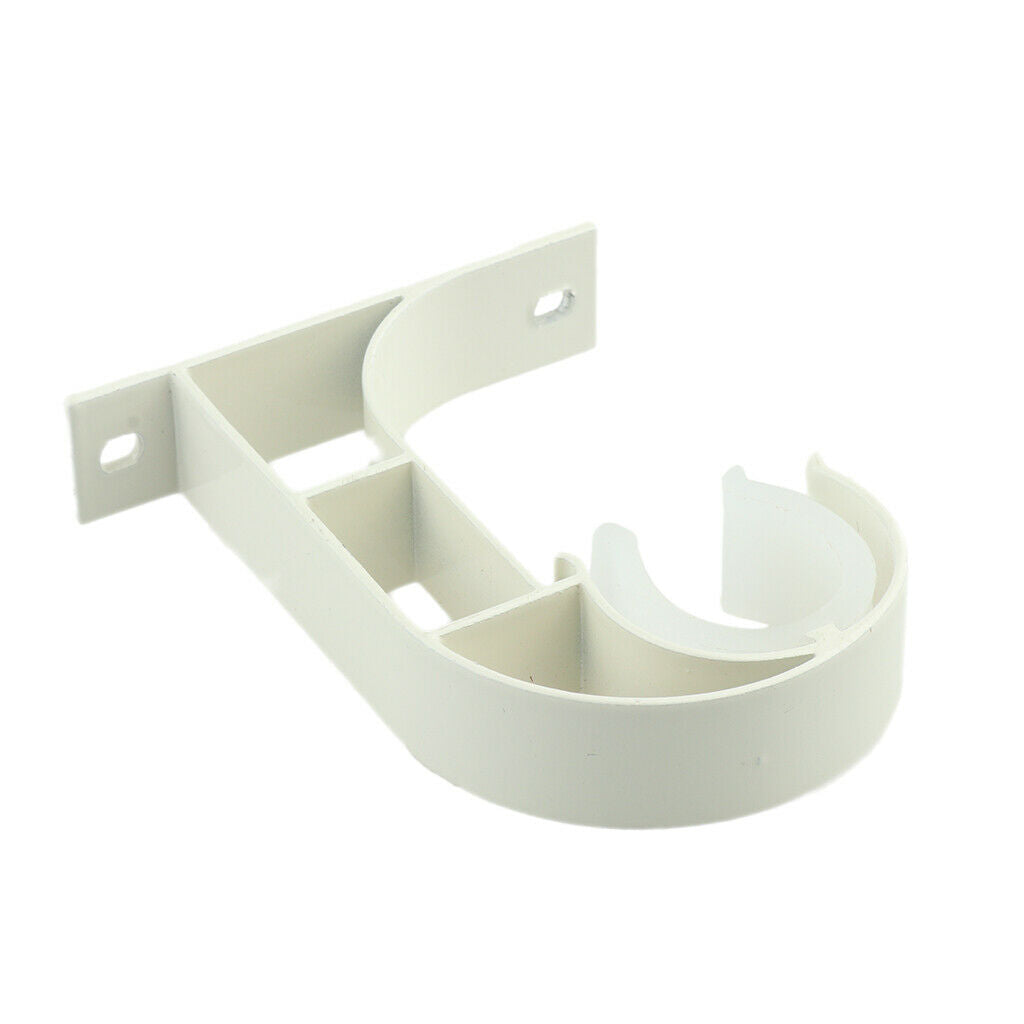 1 Pair of Single Rod Top Mounted Aluminum Alloy Bracket Beige