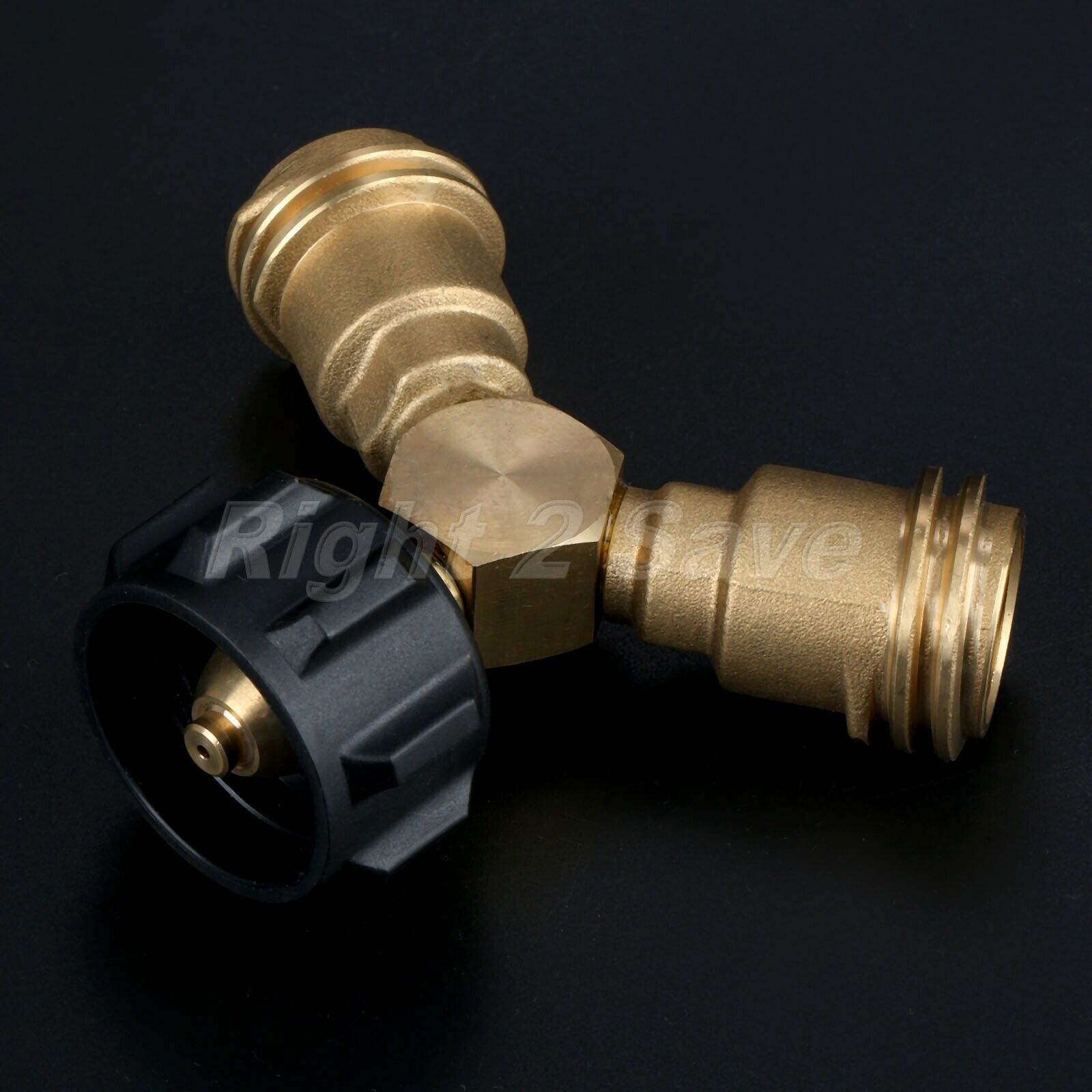 Outdoor Camping QCC1/POL Propane Y-Splitter Tee Adapter Connector Connects Valve