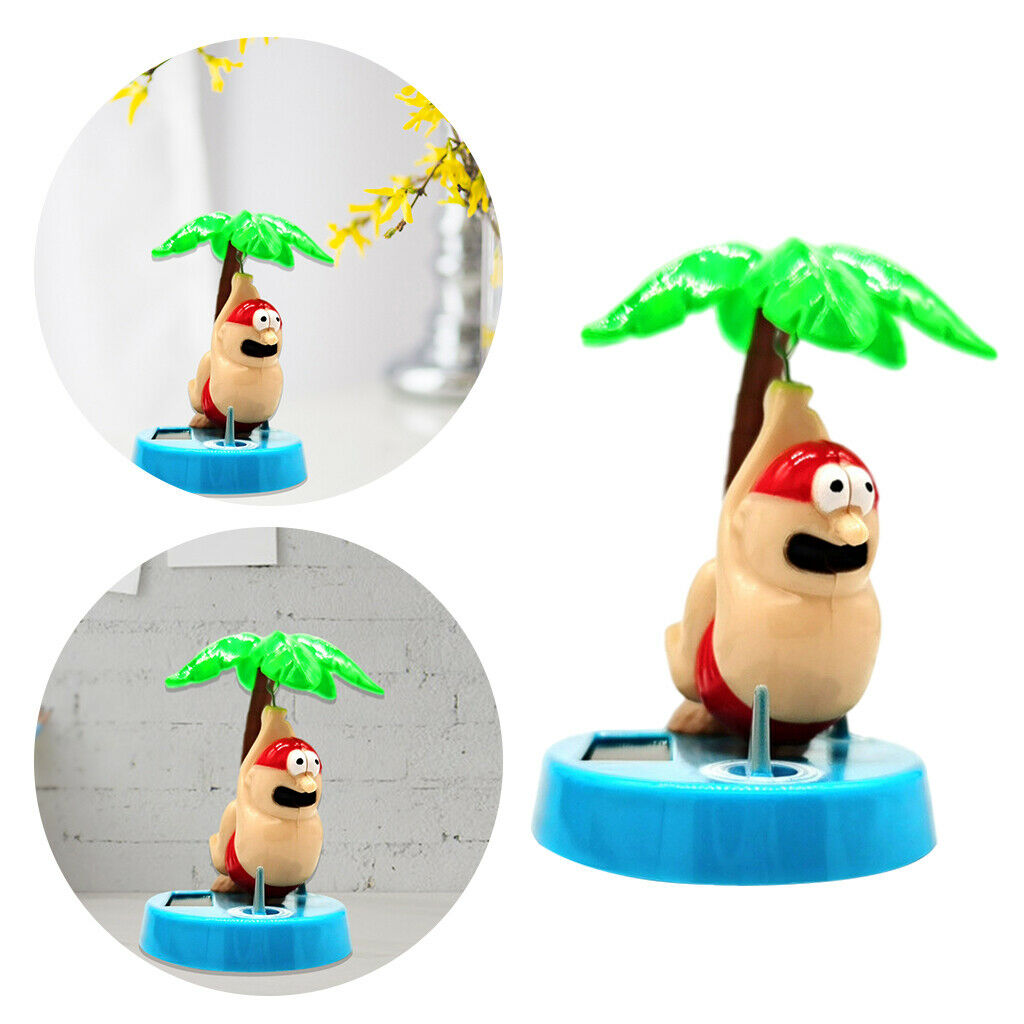 Plastic Solar Powered Swinging Shark Portable Home Car Dashboard Gifts