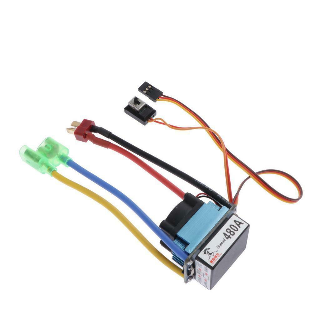 2x 480A Waterproof Brushed ESC Regler for 540 550 775 Motor Accessories