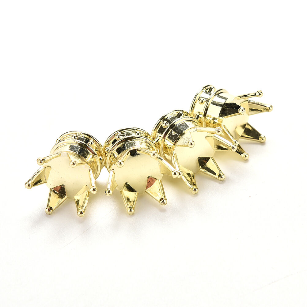 4x Car Golden Crown Tyre Tire Wheel Valve Stems Air Dust Cover C.l8