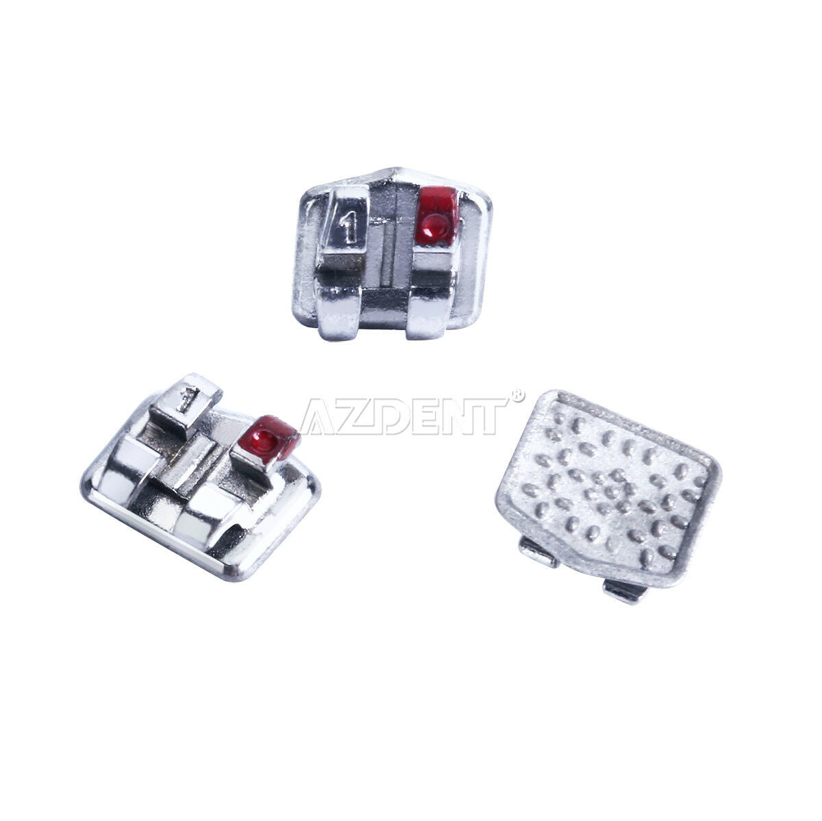 3X Dental Orthodontic Monoblock Bracket Braces Mini Roth 022 Hooks 3-4-5 AZDENT