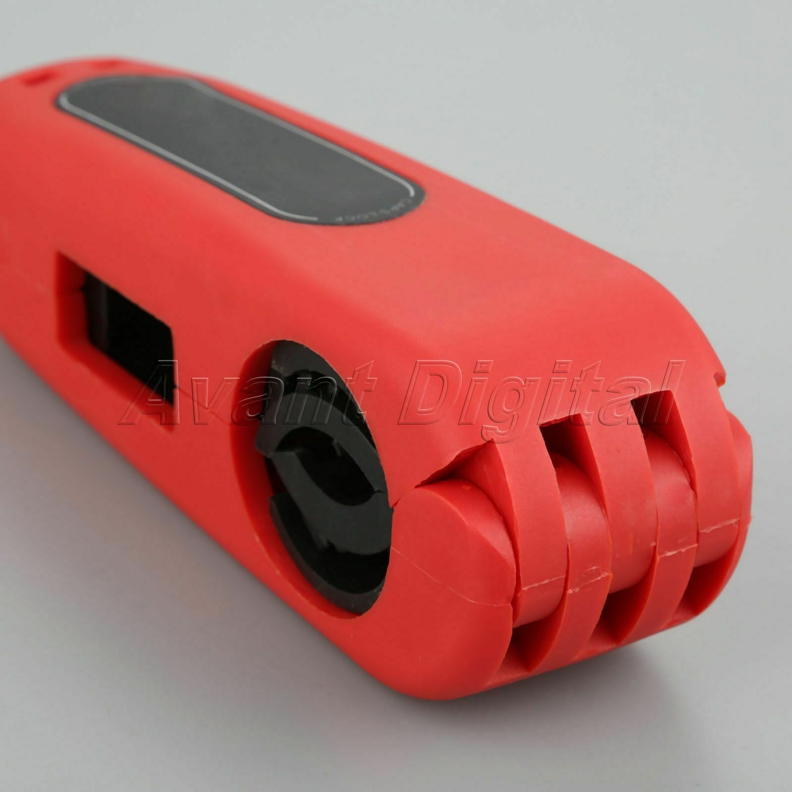 1X Motorcycle Handlebar Grip Brake Lever Lock Anit Theft Security Caps-Lock Red