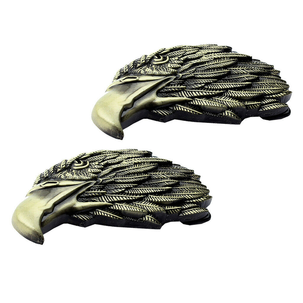 2x Big Cool Frenzy Eagle Head Shaped Belt Buckle for West Cowboy