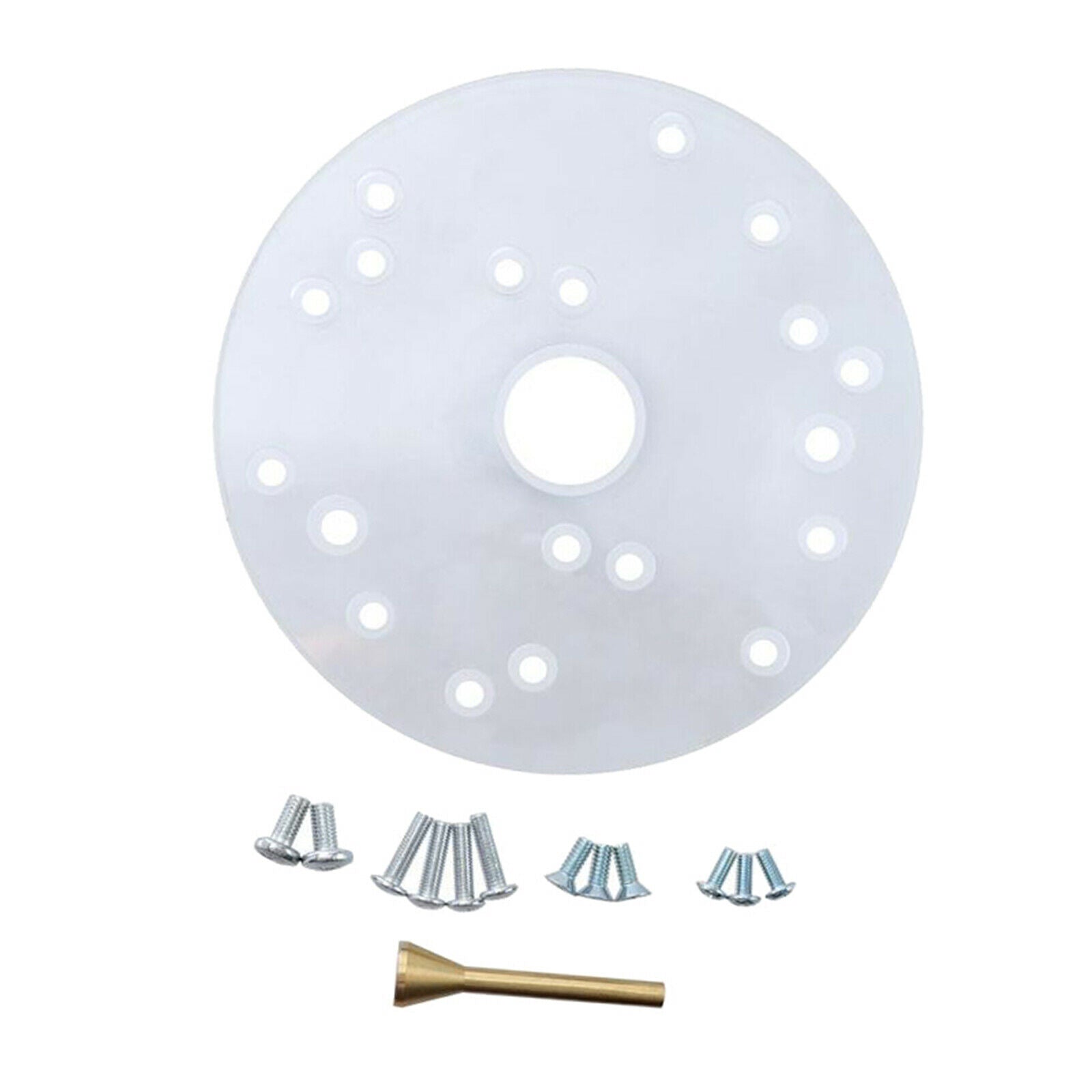 Universal 6.5" Acrylic Router Table Base Plate for Porter-Cable, Ryobi, Bosch
