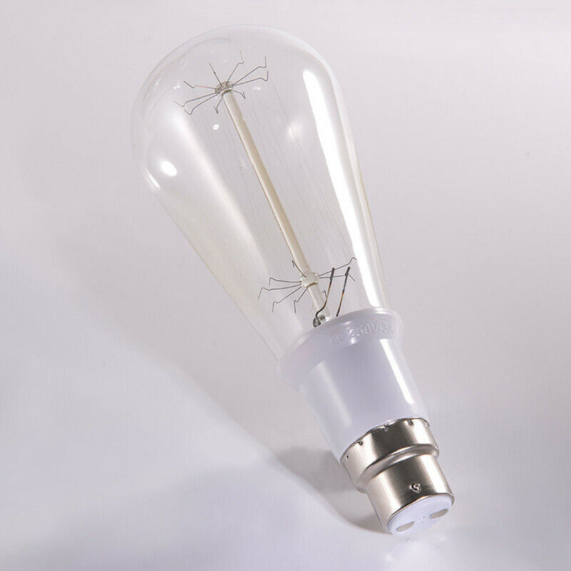 B22(male plug) to E27(female socket) Light Lamp Bulbs Adapter Converter HN US