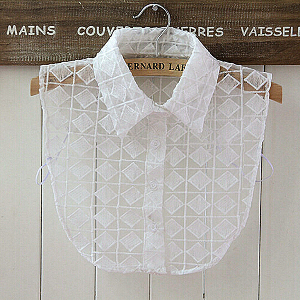 Detachable Faux Lace Collar Elegant Decor For White Shirt Shirt