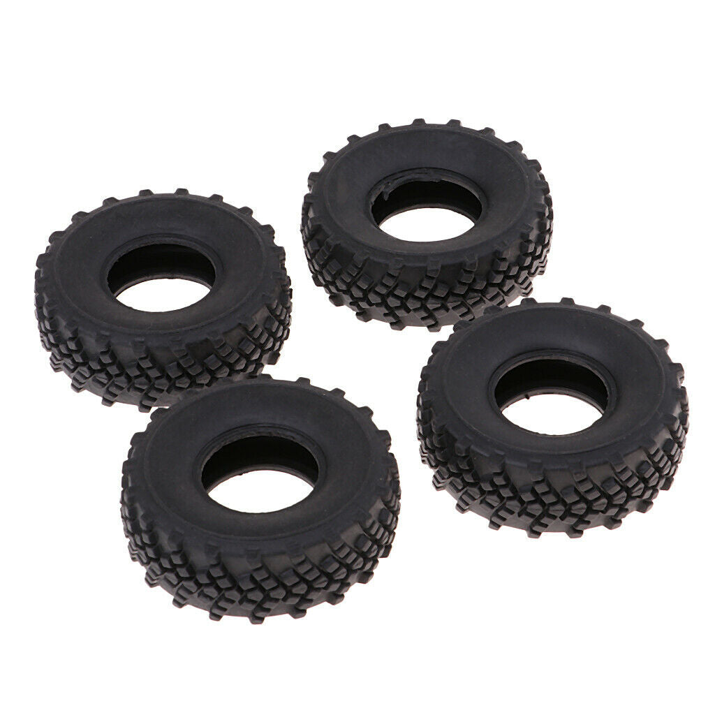 Set Rubber Tire Tyres Replacement for WPL 1:16th RC Electric  Truck