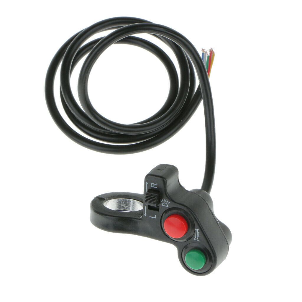 Motorcycle Scooter Bike Quad ATV Horn Turn Signal Headlights Switch-7/8"