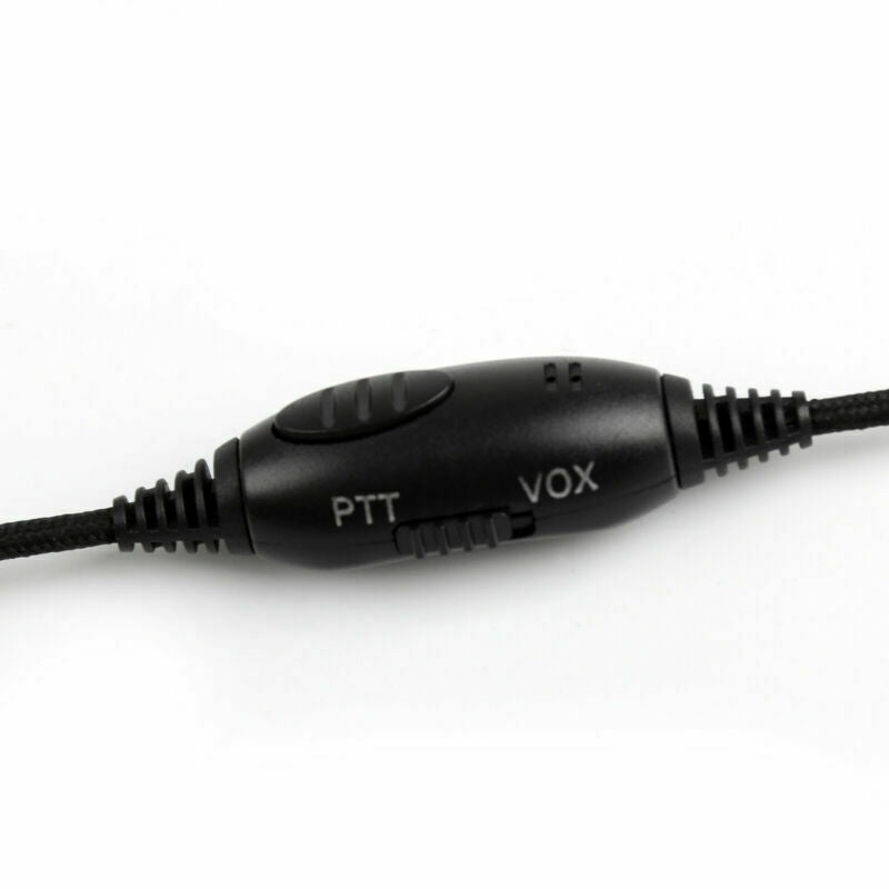 1x Heavy Duty Overhead Headset Boom Mic PTT For Kenwood Puxing Baofeng Radio B5