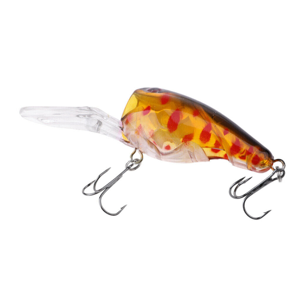 5pcs/set Fishing Lures Plastic Hard Baitt Crankbait with Treble Hook 5#