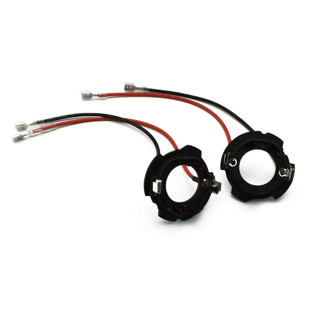 2PCS H7 LED Headlight Bulb Base Holder Socket Adapter For VW Golf MK5 GTI Jetta