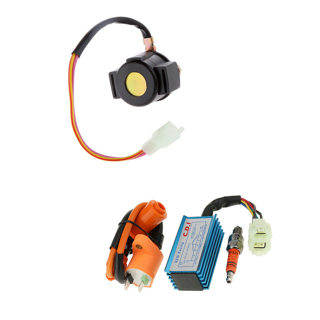 Starter Relay Ignition Coil Spark Plug CDI For Gy6 Scooter ATV 50cc-125cc