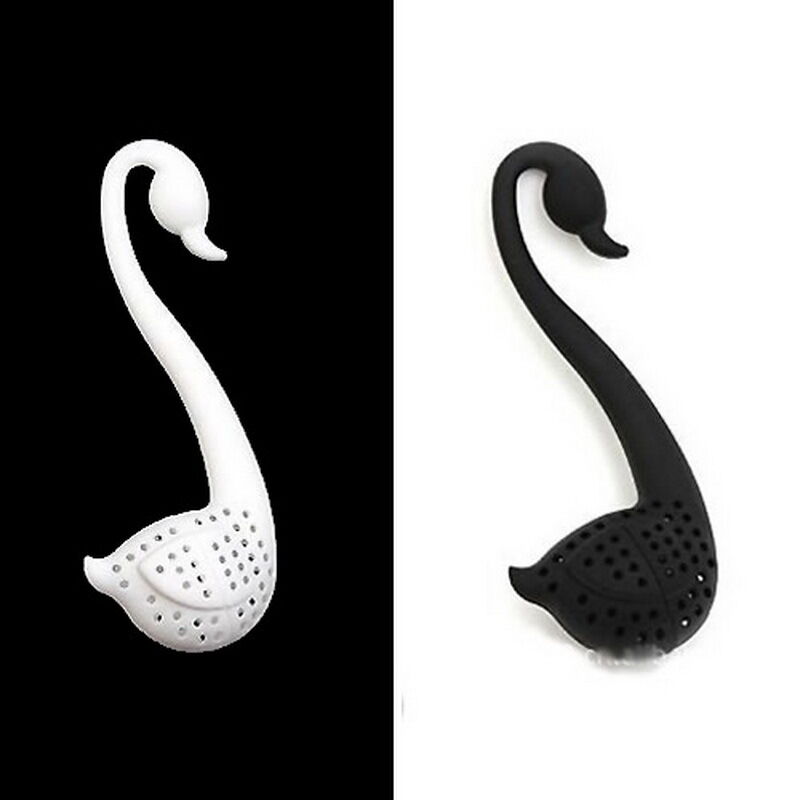 Colander Swan Shape Tea Herb Strainer Teaspoon Infuser Filter  GD_vi_DD